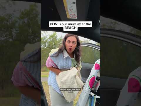 #funny #mom #beach #parents  #shorts