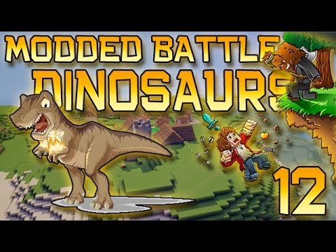 Minecraft: Modded Dinosaur Survival Let's Play w/Mitch! Ep. 12 - Rest In Power Moves
