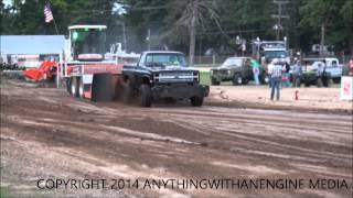 preview picture of video 'CHAD STANTON PULLS MODIFIED GAS TRUCK CLASS, MTTP PULLS, HARRISON, MI 7-30-14'