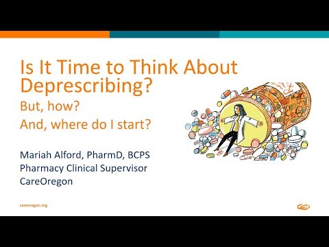 Sleep Apnea: Is it time to think about Deprescribing? - CareOregon MEDS Ed seminar (4/4)