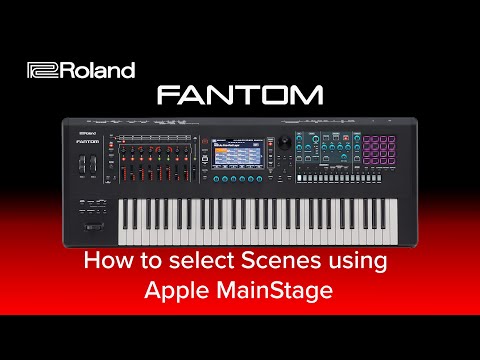 Roland FANTOM - How to select Scenes using Apple MainStage