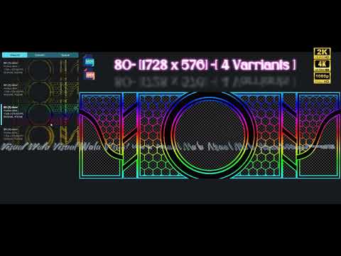 80= [1728 x 576] =[ 4 Varriants ] | Visual Wala #vj #vjloops #visuals #luxury #abstract #mapping