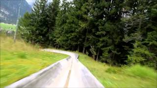 preview picture of video 'toboggan run austria leutasch sommerrodel naturrodel bahn österreich'