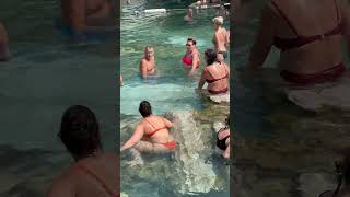 ☀️The Wonder Of Pamukkale Turkey White -Beautiful Day? #cleopatra #pamukkale #pool