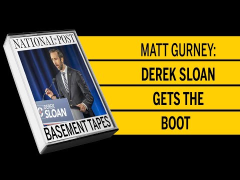 Matt Gurney Derek Sloan gets the boot