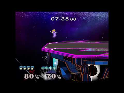 edgeguarding MARTH with PEACH