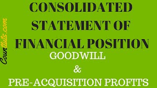 Goodwill & Pre-Acquisition Profits | Consolidated Statement of Financial Position | Wholly Owned