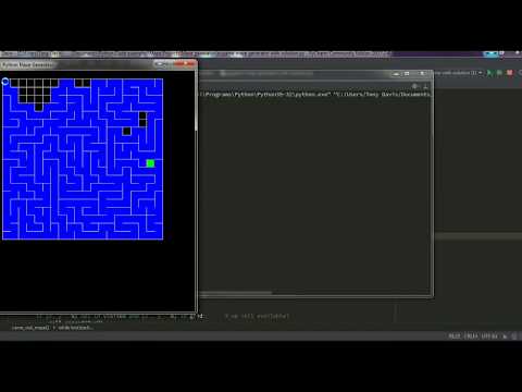 Python Maze Generator With Path Solution
