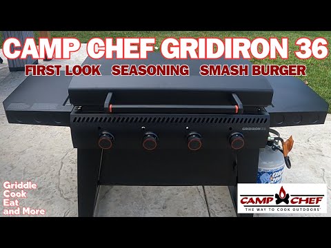 FIRST LOOK CAMP CHEF GRIDIRON 36 PLUS SEASONING AND SMASH BURGERS
