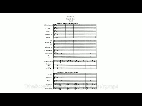 Tchaikovsky: Marche slave, Op. 31 (with Score)