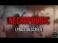Slayer - Necrophobic (Lyrics on Screen Video 🎤🎶🎸🥁)
