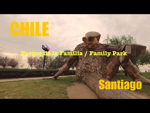 [3] Caminando por Santiago - Parque | de la Familia | Park - Walking around Santiago - CHILE [Tour]
