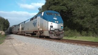 preview picture of video 'Amtrak Coast Starlight Trains Through Price Canyon HD'