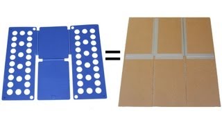 Shirt Folding Board Made from Cardboard and Duct Tape