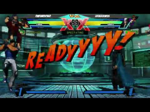 Online UMVC3 Tournament 11/08/16 OMFGWOLF360 Vs Livinlegned26