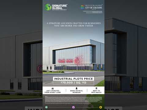 City of Colours NH-8 — Industrial Plots @ ₹70,000/sq.yd