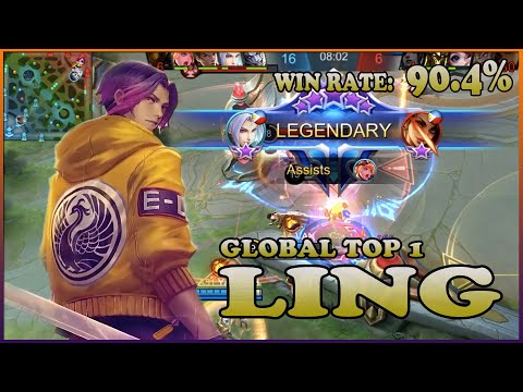 Global Top 1 Ling | Legendary Gameplay by H2wo - Mobile Legends: Bang Bang