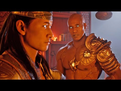 Geras Warns Liu Kang of Shang Tsung's Threat
