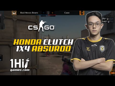INSANO!! H0nda no Clutch 1x4 • CS:GO | Cortes 1HitGames