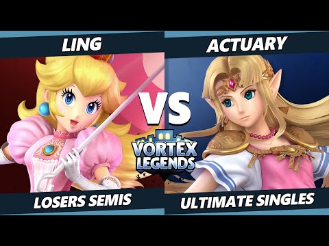 Vortex Legends 30 Losers Semis - Ling (Peach) Vs. TheActuary (Zelda) SSBU Ultimate Tournament