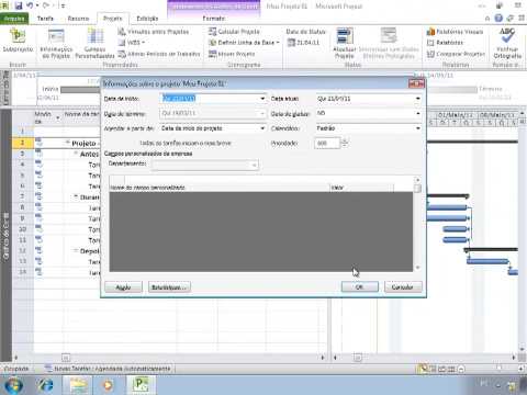 Project 2010 - Movendo Projeto entre Datas