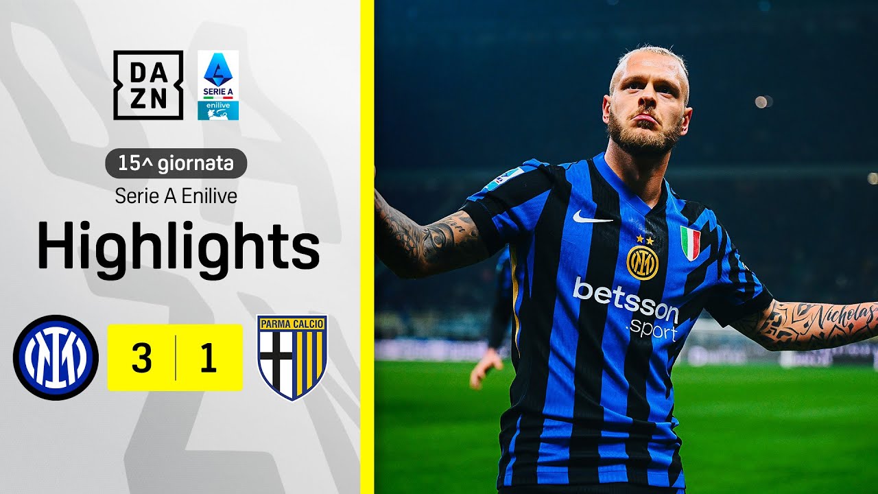 FAVOLOSO Dimarco + Barella e Thuram: Inter-Parma 3-1 | Serie A Enilive | DAZN Highlights