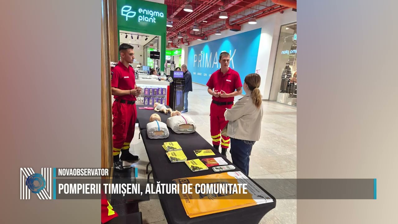 Pompierii timișeni, alături de comunitate