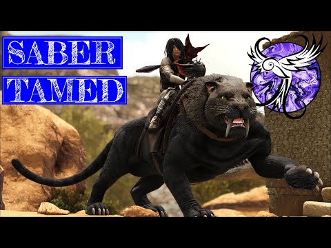 FINALLY A SABERTOOTH | Story Mode - Scorched EP8 | ARK Survival Evolved