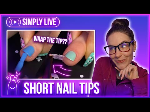 How to paint SHORT NAILS💅 NAILS103  🔴LIVE