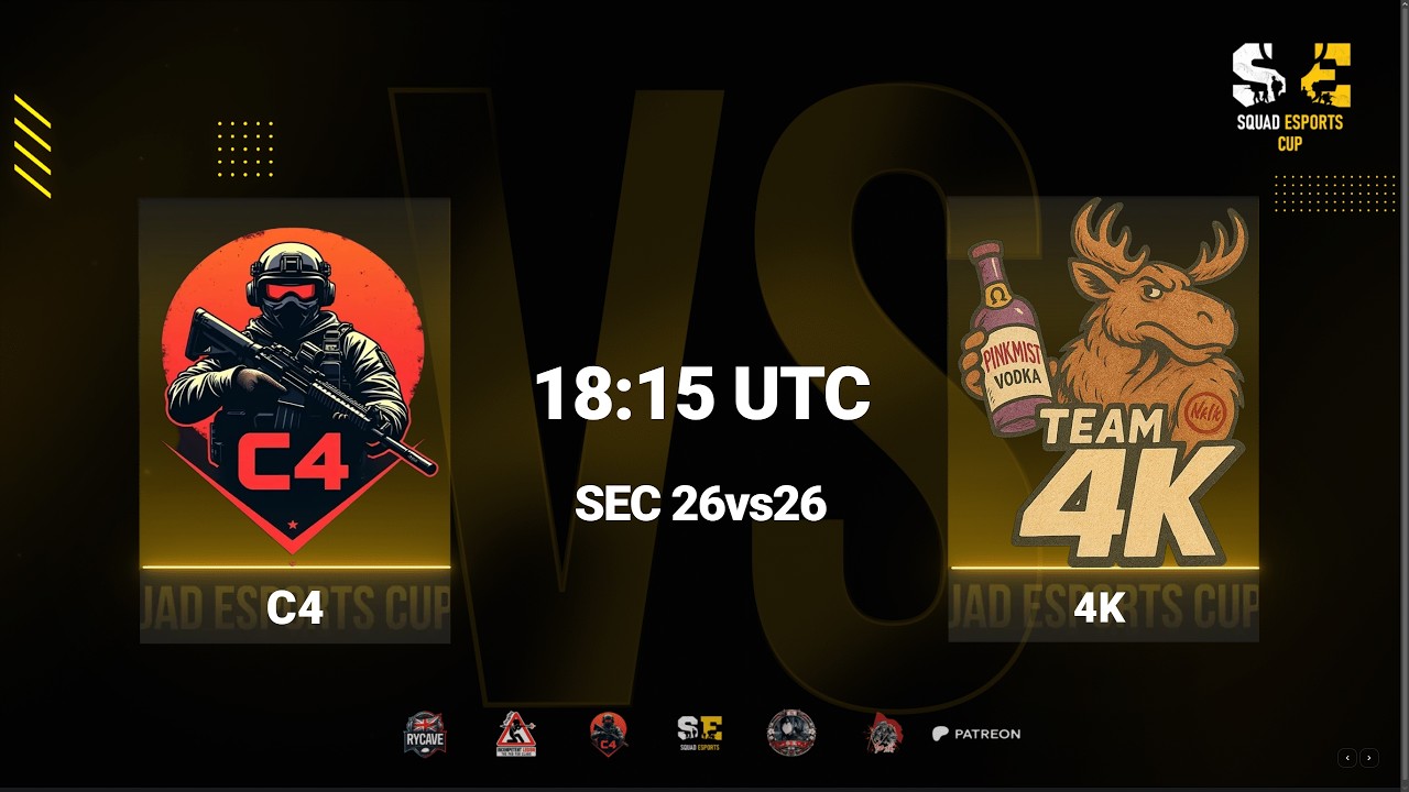C4 vs 4K // Squad Esports Cup // 26 vs 26 League // 15 min delay