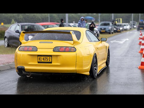 JDM Tuner Cars leaving Japfest - 1200HP Supra Mk4, Widebody GT-R R35, Skyline R34, 450HP Impreza WRX