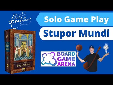 Stupor Mundi Board Game Arena Solo Playthrough (a Gamefound Crowdfunded project from Quined Games)