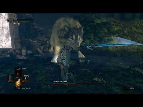 Dark souls remastered - SL1 Great Grey Wolf Sif no hits taken