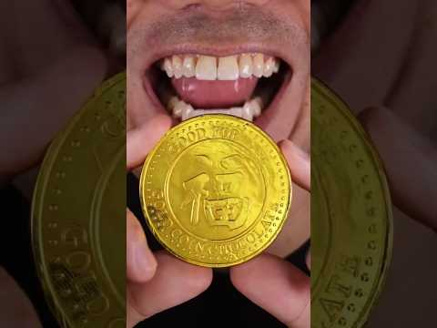Chocolate Gold Coins, 🍫 🍫 😂😂 #asmr #candy