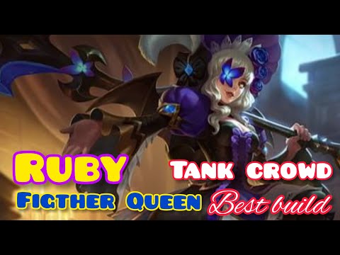Ruby tank build/fighter #mlbb #gameplay