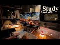 4 HOUR Late Night Study With Me Fire Crackling ️ Lofi Bgm Pomodoro 50 10 Day287
