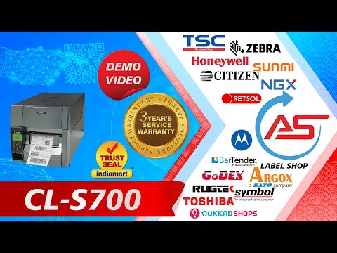 Citizen cl s700, resolution: 203 dpi (8 dots per mm), print ...