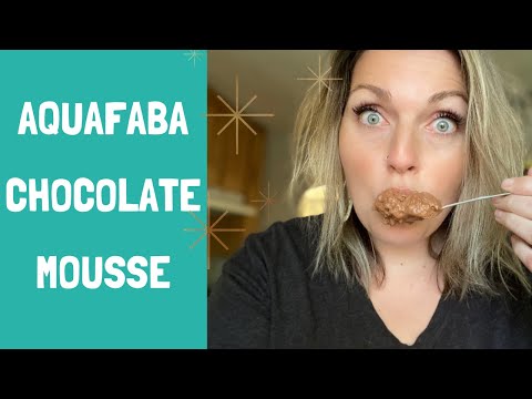 Aquafaba chocolate mousse. Healthy easy vegan. Vegan recipe.
