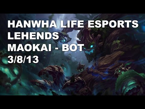 Hanwha Life Esports Lehends Bot Maokai vs Aphelios - KR Grandmaster Patch 10.9