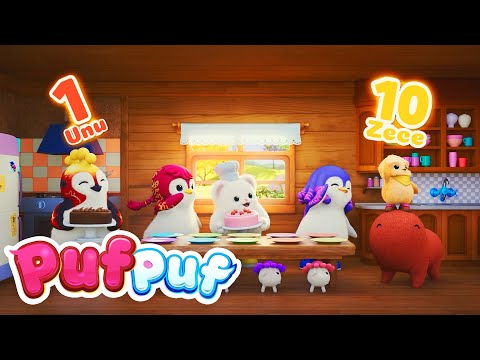Învățăm să Numărăm de la 1 la 10 cu PufPuf! 🎵 Colaj de Cântece Educative pentru Copii de la PufPuf