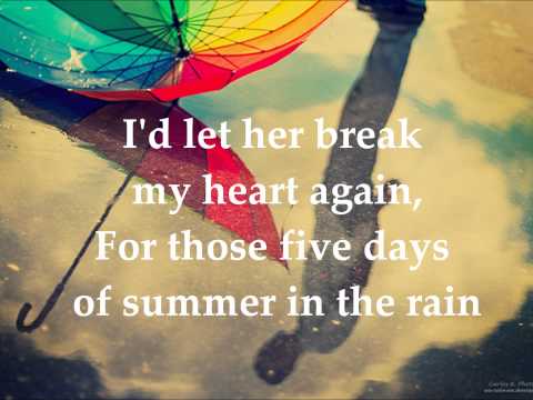 Joe Brooks - Five Days Of Summer Lyrics