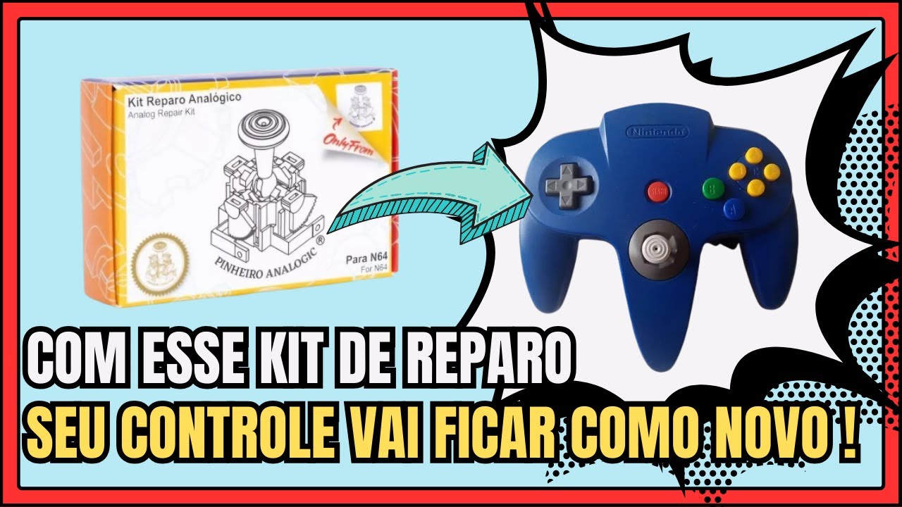 Kit de Reparo do Analógico de Nintendo 64 (Pinheiro Analogic)
