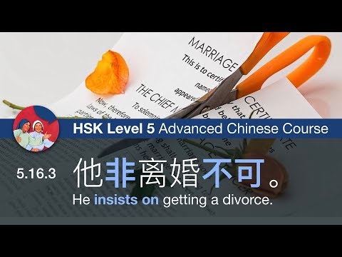 5.16.3 非 (Must / Absolutely Insist) | HSK 5 Advanced Chinese Course