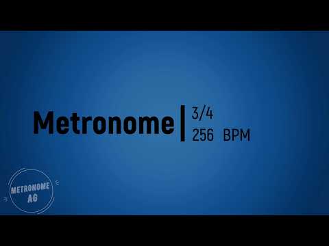 256 BPM 3/4 Metronome (30 min)
