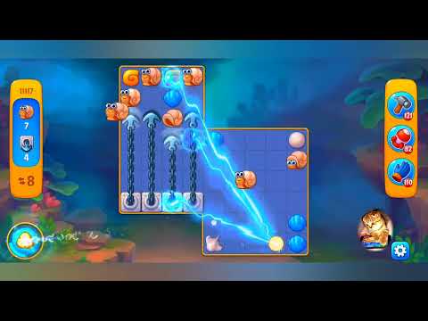 фишдом 2023  #  11117 уровень - прохождение без бустеров # Fishdom,   11117  level - no Boosters.