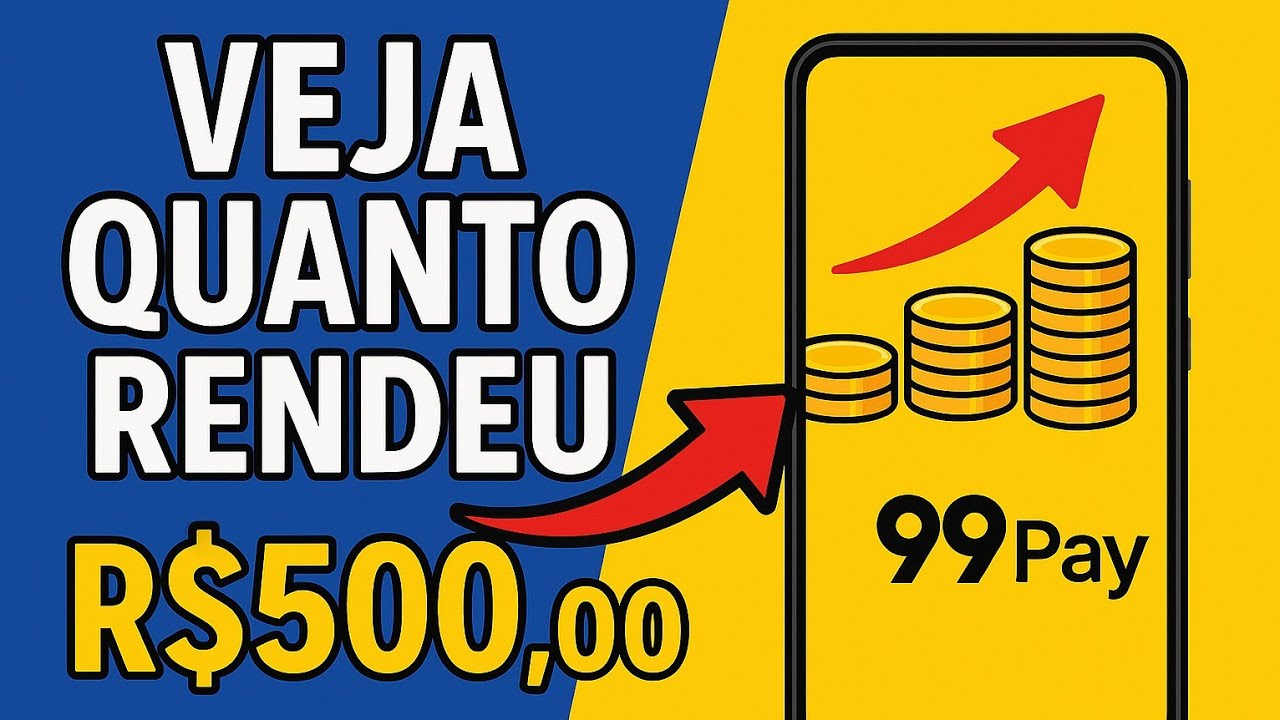 Depositei 500$ na 99pay para acompanhar o rendimento dos 110% do CDI 💰💰