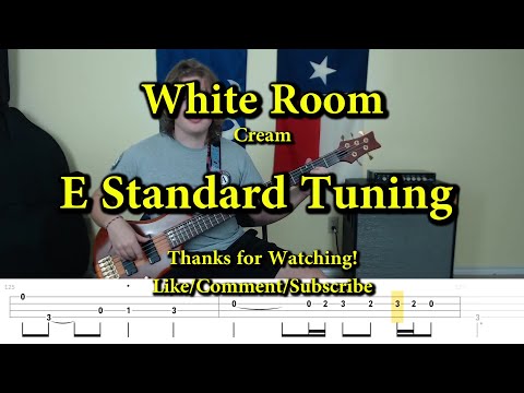 White Room - Cream (Bass Cover with Tabs)