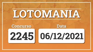 Capa de LOTOMANIA 2245