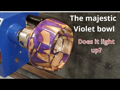 WOODTURNING- THE MAJESTIC VIOLET BOWL