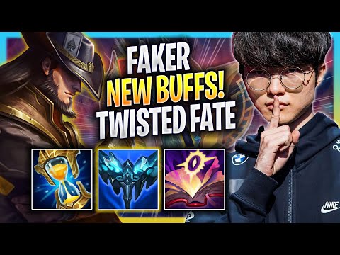 FAKER TRIES TWISTED FATE WITH NEW BUFFS! - T1 Faker Plays Twisted Fate MID vs Orianna! | Season 2023